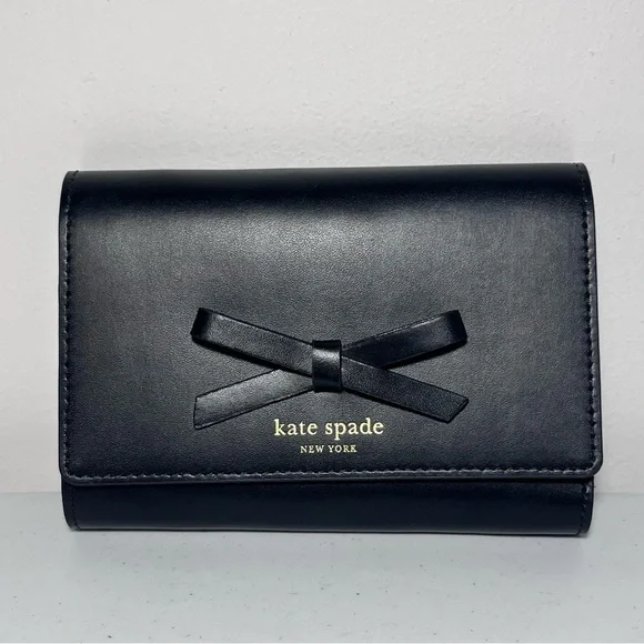 NWT Kate Spade Black Sawyer Street Callie Clutch Wallet